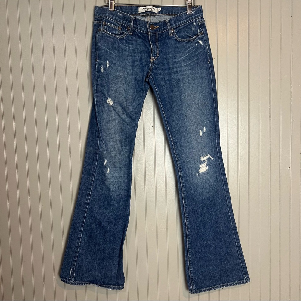 Women's Blue Distressed Jeans